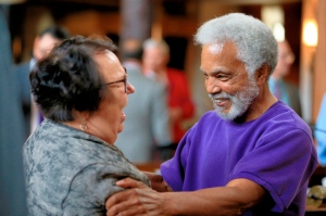 Ernie Chambers and Kathy Campbell