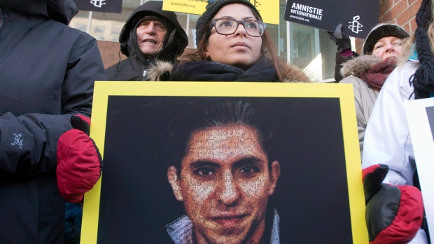 Protest - Saudi blogger Raif Badawi
