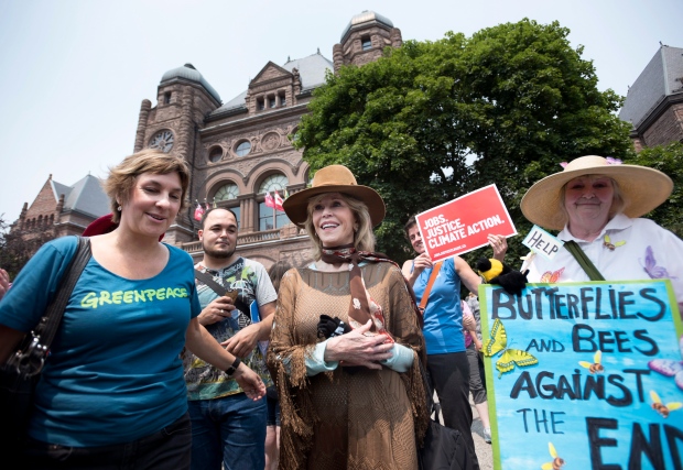 Jane Fonda at Queen's Park rally