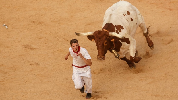 Running of the bulls Spain