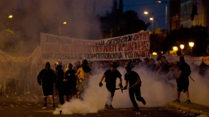 Greece anti-austerity riot