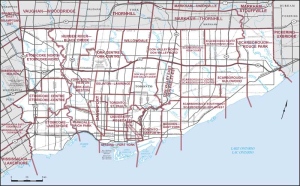 Toronto Ward Map