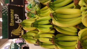 Bananas are shown for sale at a store in Sandy Lake, Ontario. (Sandie Benitah/CP24.com)