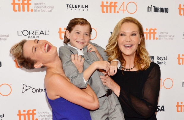 Brie Larson, from left, Jacob Tremblay and Joan Allen attend a premiere for "Room" on day 6 of the Toronto International Film Festival at the Princess Of Wales Theatre on Tuesday, Sept. 15, 2015, in Toronto. (Photo by Evan Agostini/Invision/AP)