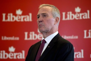 Former Toronto police chief Bill Blair attends a news conference with Liberal Leader Justin Trudeau in Ottawa, Monday April 27, 2015. THE CANADIAN PRESS/Adrian Wyld