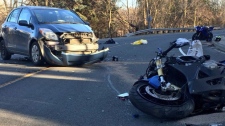 Mississauga motorcycle crash 