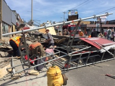 Scaffolding collapse 