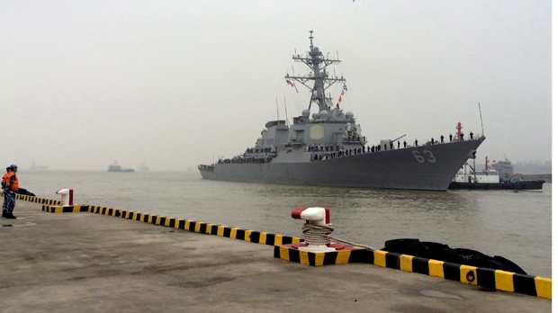U.S. Destroyer in South China Sea