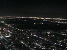 A widespread power outage in Toronto's west-end can be seen in this image taken from video late Thursday, Jan. 15, 2009.