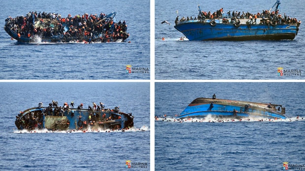 migrant boat, libya, italy, coast guard