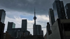 Stormy Toronto skyline