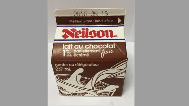 Chocolate milk recall