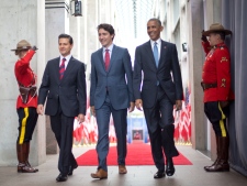 Obama, Trudeau, Pena Neito