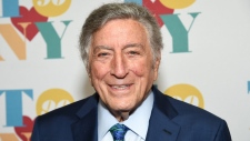 Tony Bennett arrives for his 90th birthday party