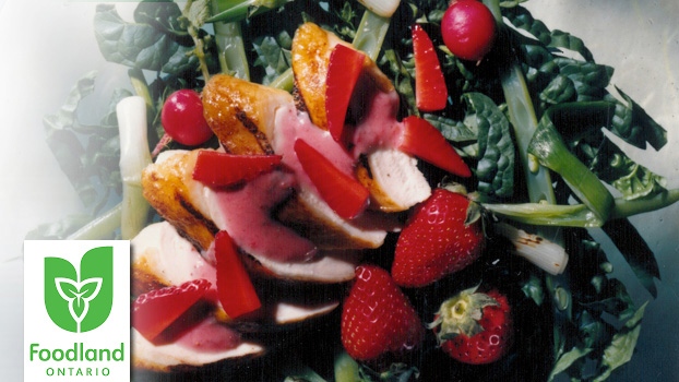 Strawberry, Chicken and Spinach Salad