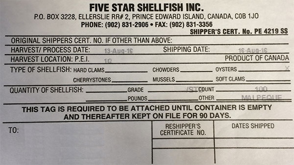 Five Star Shellfish