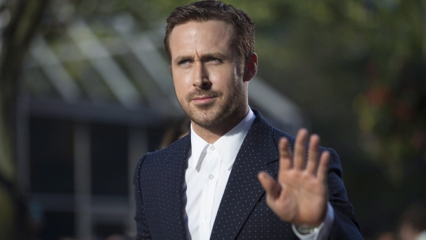 Ryan Gosling arrives on the red carpet for the film 'La La Land' during the 2016 Toronto International Film Festival in Toronto on Monday, Sept. 12, 2016. (THE CANADIAN PRESS / Chris Young)