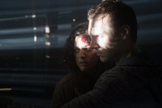 Actors Callie Hernandez and James Allen McCune are shown during a scene from the film "Blair Witch." (The Canadian Press/HO)