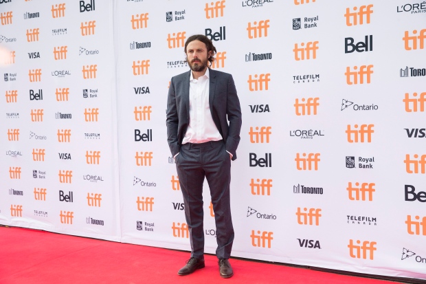 Actor Casey Affleck arrives on the red carpet to promote the film, "Manchester By The Sea," during the Toronto International Film Festival on Tuesday, Sept. 13, 2016. (The Canadian Press via AP/Michelle Siu/)