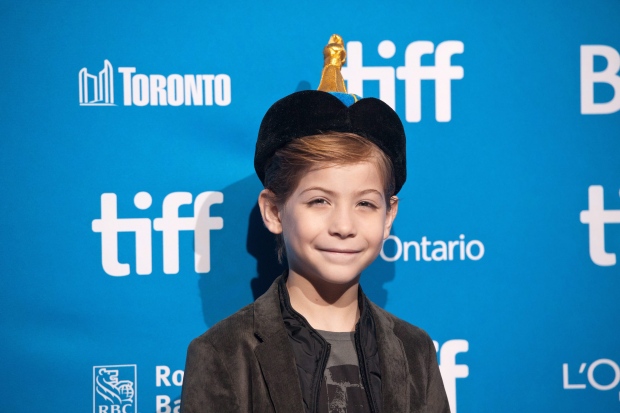 Actor Jacob Tremblay poses for a photo during a press conference for "Burn Your Maps" at the 2016 Toronto International Film Festival in Toronto on Thursday, Sept. 15, 2016. (Galit Rodan/The Canadian Press via AP)