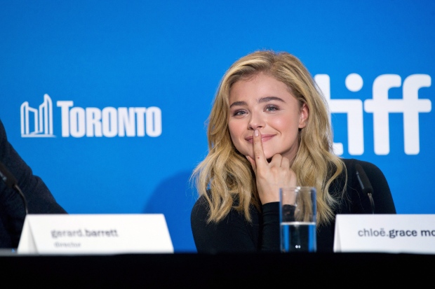 Actor Chloe Grace Moretz smiles during a press conference for "Brain on Fire" at the 2016 Toronto International Film Festival in Toronto on Friday, Sept. 16, 2016. (The Canadian Press/Galit Rodan)