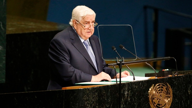 Syria's Foreign Minister Walid al-Moallem