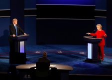 Hillary Clinton and Donald Trump debate