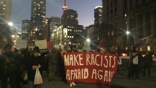 Anti Trump protest Toronto
