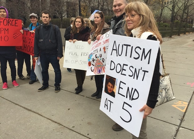 autism support protest