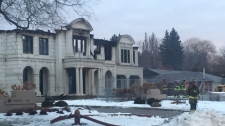 Mansion fire in Toronto 