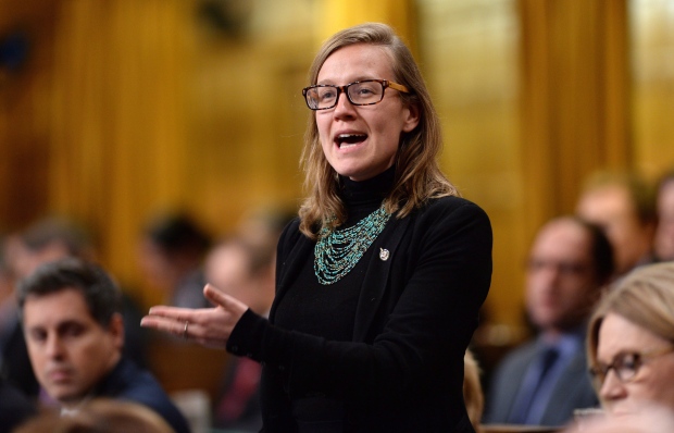 Liberal MP Karina Gould responds to a question dur