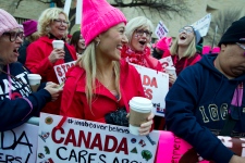 Canada, Trump, women's, march