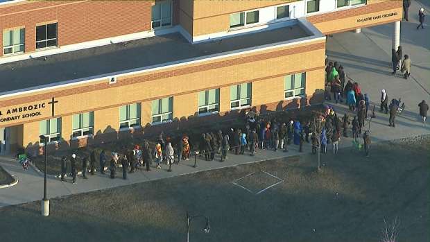 Dozens of parents lineup to secure spot for kids at Brampton school ... - CP24 Toronto's Breaking News