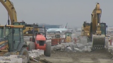Pearson airport runway construction