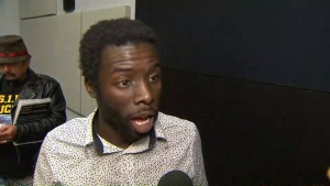 Desmond Cole, carding, protest, TPS board meeting