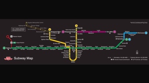 TTC subway map