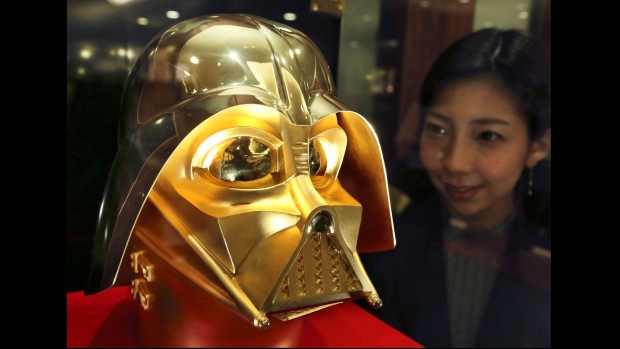 gold Darth Vader mask