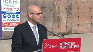 Transportation Minister Steven Del Duca