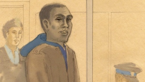 Christopher Husbands appears in court in Toronto on Monday, June 4, 2012 in this artist's sketch. (Tammy Hoy/The Canadian Press) 