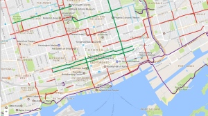 Toronto Cycling Map
