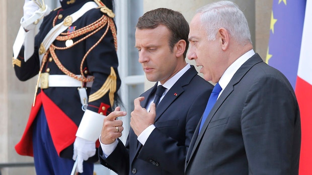 Emmanuel Macron, Benjamin Netanyahu