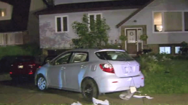Vehicle into home