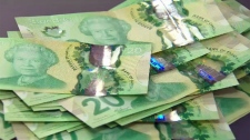 Canadian twenty dollar bills