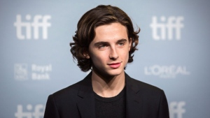 Actor Timothee Chalamet poses for photos before a press conference for the film "Call Me By Your Name" at the Toronto International Film Festival in Toronto on Friday, September 8, 2017. THE CANADIAN PRESS/Chris Donovan