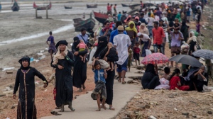 Rohingya escape