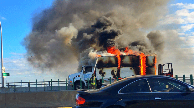 Gardiner Expressway fire