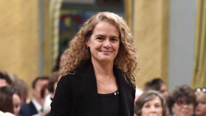 Governor General designate Julie Payette arrives at an Order of Canada investiture ceremony at Rideau Hall in Ottawa on Aug. 25, 2017. (Justin Tang / THE CANADIAN PRESS)