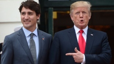 Justin Trudeau and Donald Trump
