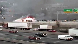 highway 409 fire crash 