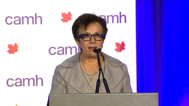 CAMH President and CEO Dr. Catherine Zahn announces a $100-million dollar anonymous donation to support research.